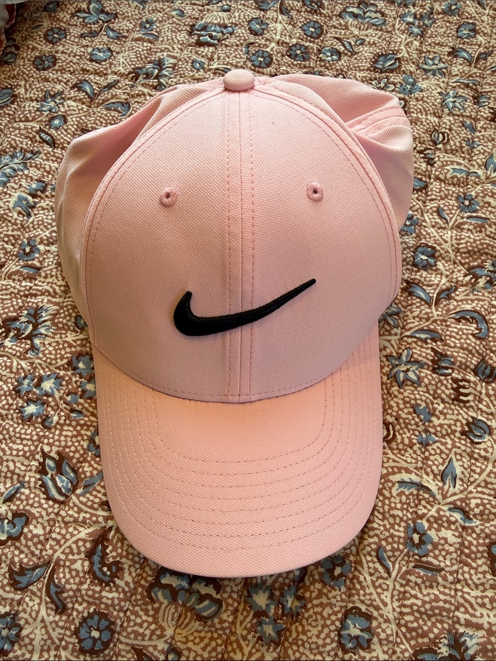 Nike Men’s Pink Baseball Cap with Black Swoosh